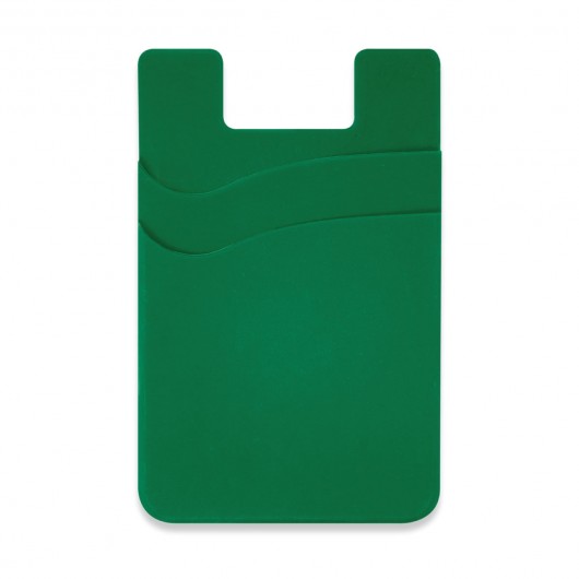 Dual Silicone Phone Wallets Dark Green